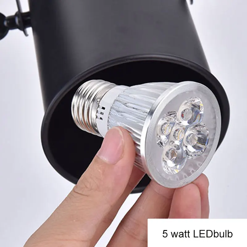 Винтажные черные поверхности потолка фары с LED для столовой кофе магазин одежды