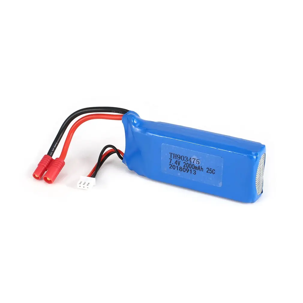 RC 2 S 7 4 V 2000 mAh Li po Батарея для X8C X8W HUANQI 899 Дрон Квадрокоптер беспилотный летательный