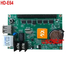 HD HD-E64 Ethernet и USB порт одинарными и двойными плата управления цветом 1024*256 светодиодный дисплей контрольной карты E64