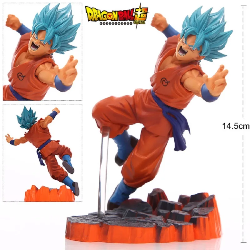 

Dragon Ball Z Blue Super Saiyan Goku Son Gokou PVC Action Figures Model Collection Toys Dolls Gifts #F