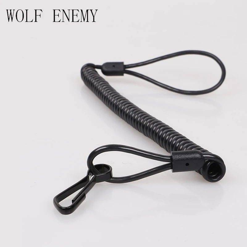 

Tactical Rifle Sling Military Pistol Hand Gun Secure Spring Lanyard Sling Outdoor Combat Gear