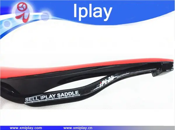 Дизайн IPLAY 3 К глянцевый полный углеродного волокна Велосипедное седло велосипеда углерода седло MTB седло дорога Велосипеды сиденье Седло велосипеда части