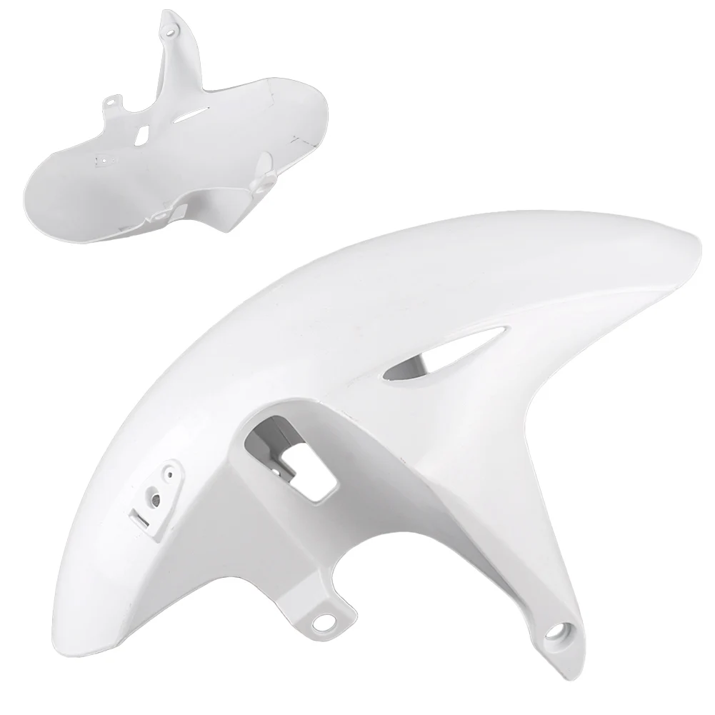 Unpainted White Front Wheel Fender Mudguard Splash Extension Extender Fairing Cover For Honda CBR600F CBR 600F 2011 Bodykit