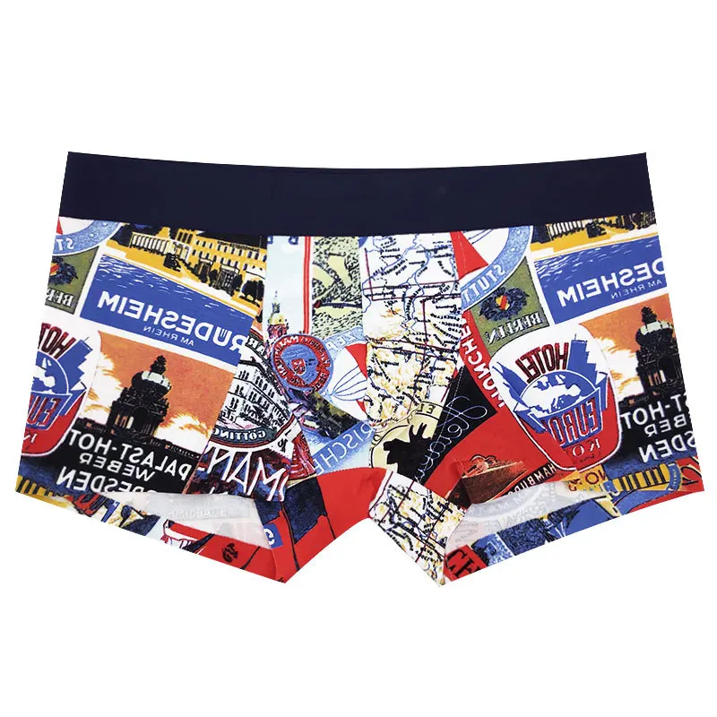 

cotton comfortable Man boxes underwears flowers letters style Mosaic pattern colors option st65