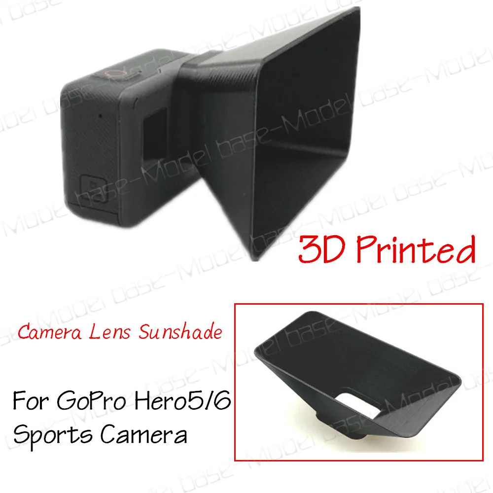 

3D Printed Plastic Big Camera Lens Sunshade Sun Hood Lens shade Lens Cover Cap For GoPro Hero5/6 Sports Camera Spare Parts