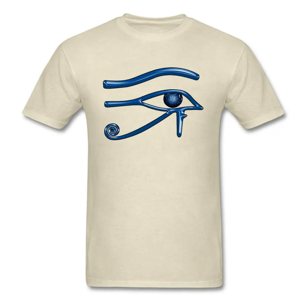 comfortable Eye of Horus 11086 Design Short Sleeve Summer Fall T Shirt Hot Sale Round Collar Pure Cotton T-Shirt Men T-shirts Eye of Horus 11086 beige