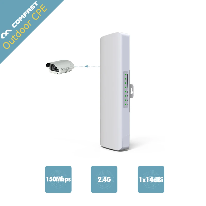 Prix pour Comfast 2.4 GHz extérieure CPE pont 150 Mbps longue portée Du Signal Booster extender 2-3 km Sans Fil AP 14Dbi en plein air wifi répéteur Prix pour Comfast 2.4 GHz extérieure CPE pont 150 Mbps longue portée Du Signal Booster extender 2-3 km Sans Fil AP 14Dbi en plein air wifi répéteur