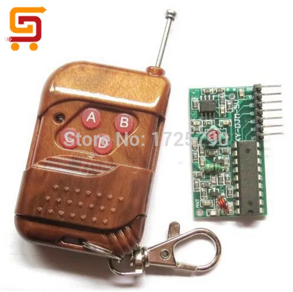 

High Quality 4 Channel RF Wireless Remote Control Module Remote Controler Kit 315mhz For Arduino Door Smart Home