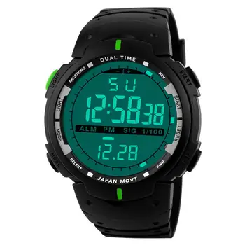 

Mens Watches 2019 Fashion Men LED Digital Date Military Sport Rubber Quartz Watch Alarm Waterproof Male Sport Watch kol saati A0