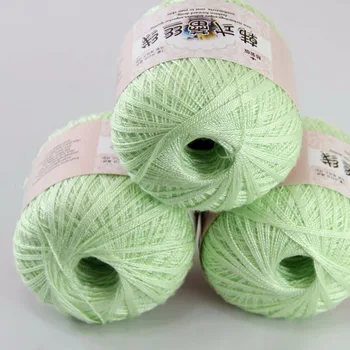 

3ballsx50g New Soft Hand Cotton Lace Wool Yarn Crochet Shawl Scarf Knitting Multiple colors available