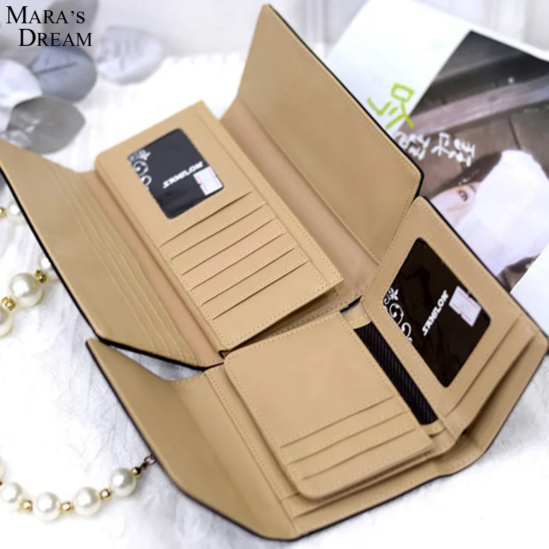 Mara's Dream 2018 Модный женский кошелек Женский длинный на молнии однотонный
