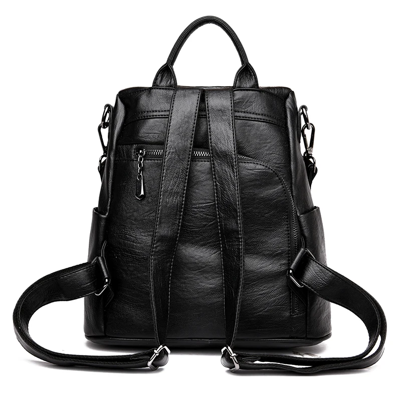 Moda 2018 mujeres mochila jóvenes cuero Vintage mochilas para adolescentes niñas mochila escolar mochila saco a dos Moda 2018 mujeres mochila jóvenes cuero Vintage mochilas para adolescentes niñas mochila escolar mochila saco a dos