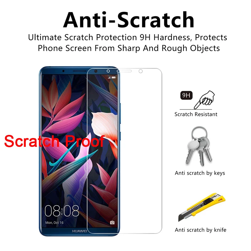 Explosion-proof Tempered Glass for Huawei Y6 Pro Protective Glass for Huawei Y9 Hard Screen Protector on Y5 Y7 Prime