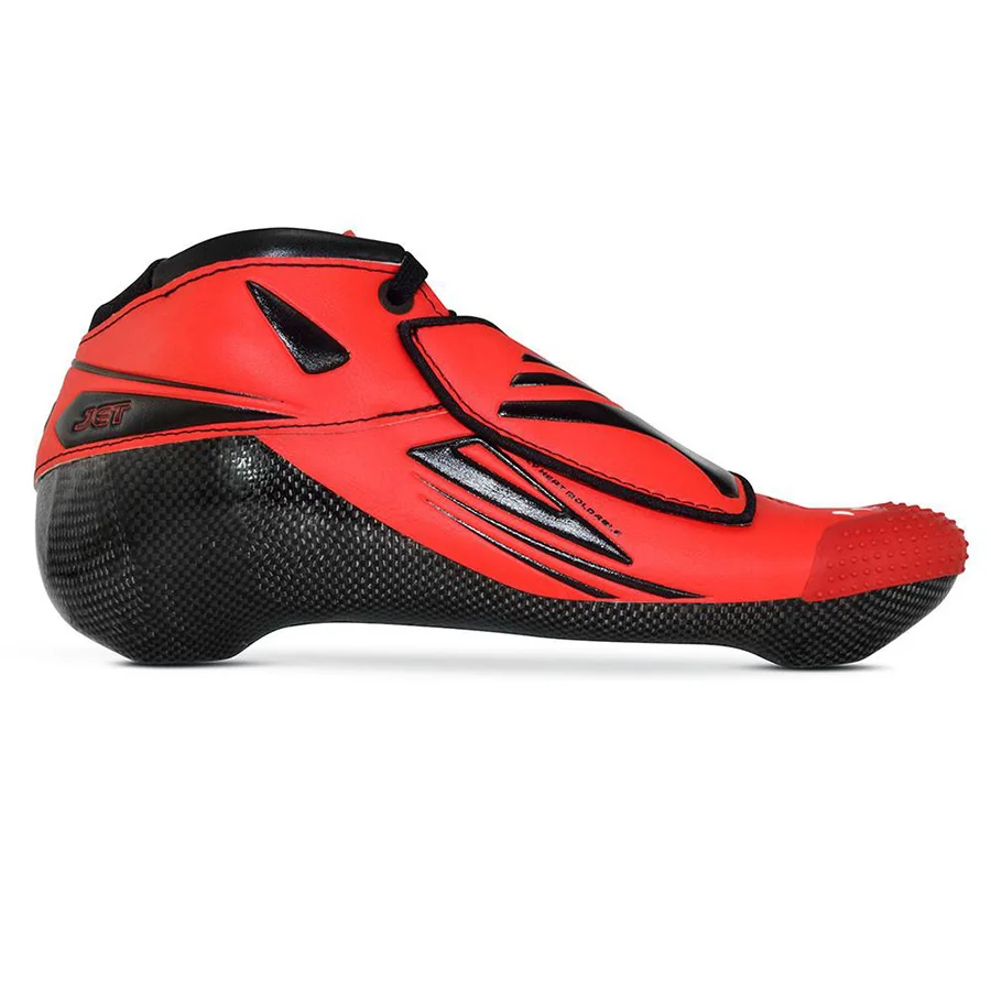 Bont Jet 2PT 195 мм Скорость Встроенный скейт Heatmoldable углеродного волокна ботинок Competetion гоночный катание ботинок Patines обувь