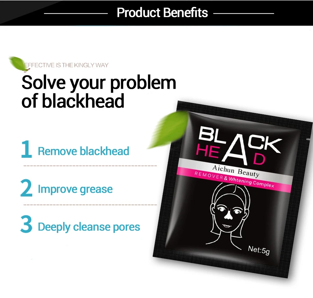 

NEW Face Mask Blackhead Remover Deep Cleansing Purifying Peel Off Acne Black Mud facial Black Mask Face Care Nose Acne Remover