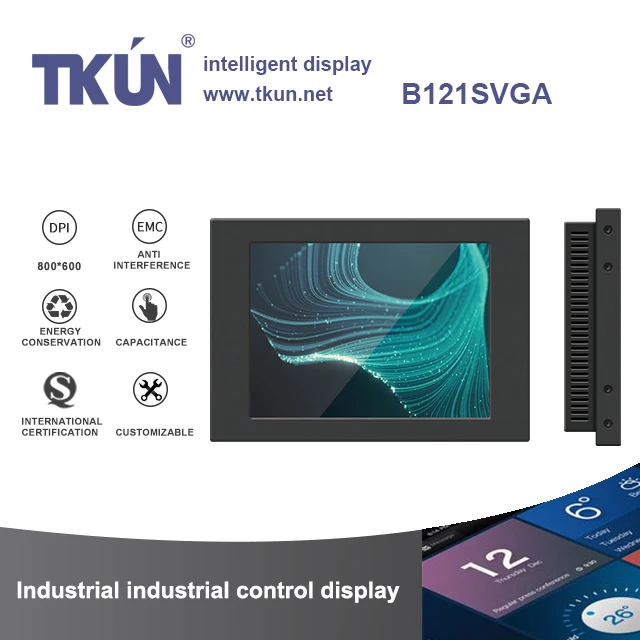 TKUN 12-дюймовый Прогнозируемый емкостный сенсорный монитор, сенсорный дисплей, B121SVGA