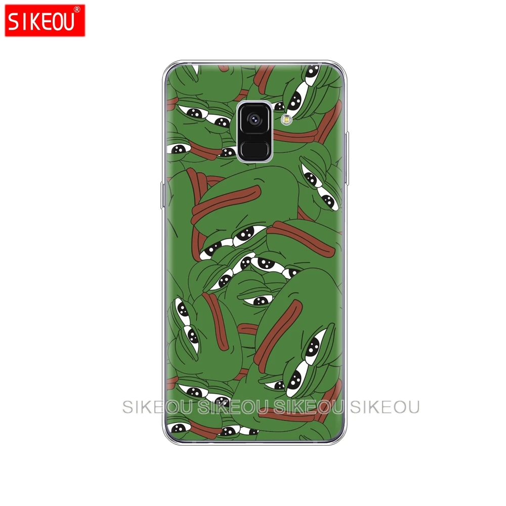 Силиконовый чехол для телефона Samsung Galaxy A8 2018 A3 A310 A5 A510 A7 2016 2017 интернет Meme Smug Frog