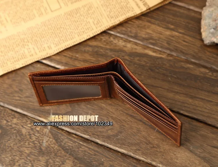 Genuine Leather Real Leather lcorcodile pattern thin wallet  (17)
