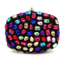 Neue Design Abendtasche Grünen Stein Kristall Luxus Tag Handtasche Diamant Damen Handtaschen Perlen Party Geldbörse Braut Hochzeit Tasche