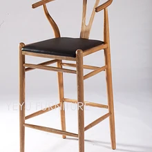 Современный дизайн твердый деревянный барный стул твердый деревянный счетчик табурет PU кожаный мягкий чехол с принтом для Samsung Galaxy деревянный барный табурет высота сиденья 64 см 76 см табурет