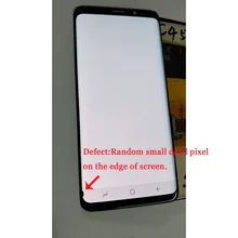 Super AMOLED для samsung Galaxy S9 G960 G960F S9 Plus G965 G965F ЖК-дисплей+ сенсорный экран дигитайзер с небольшим пятном на краю