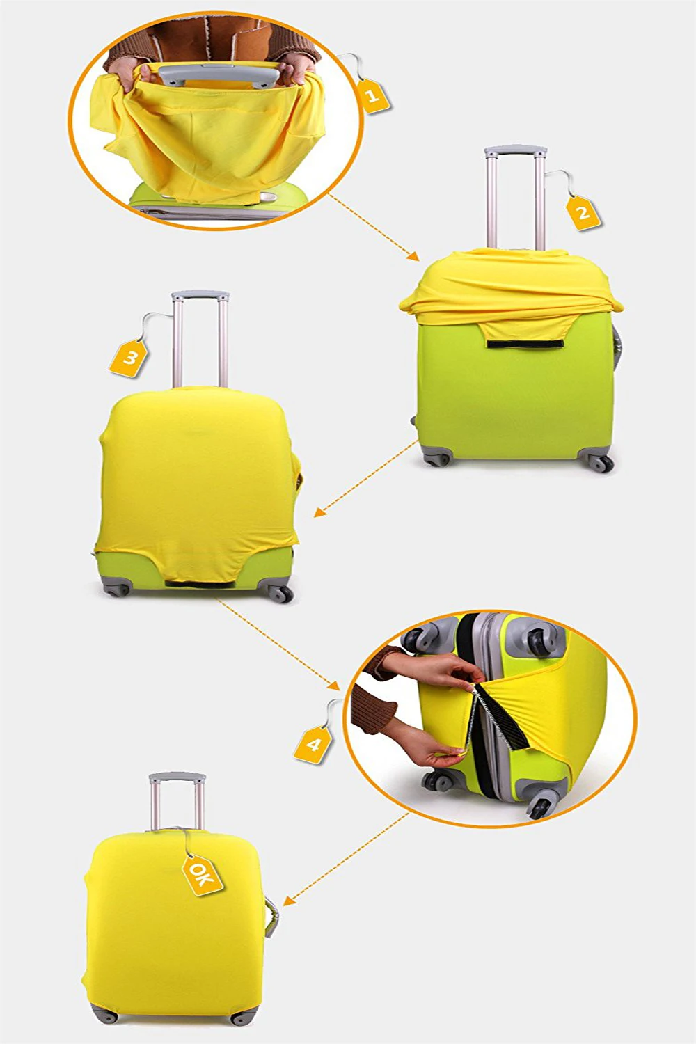 viagem elástico capa de bagagem aplicar a 18-32 polegada