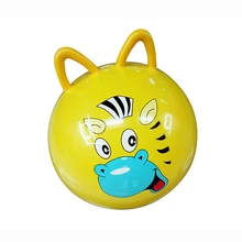 45 cm bola quicando toys saltar salto inflável dos desenhos animados de animais estresse yoga cuidados de saúde equilíbrio forma de orelhas de gato do brinquedo do pvc bolas