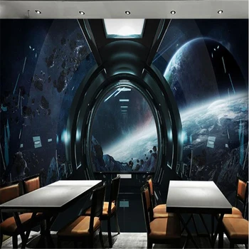 

beibehang Custom duvar kagit Photo Mural Wallpaper 3D Cosmic Space Abstract Home Decor Background wallpaper for walls 3 d