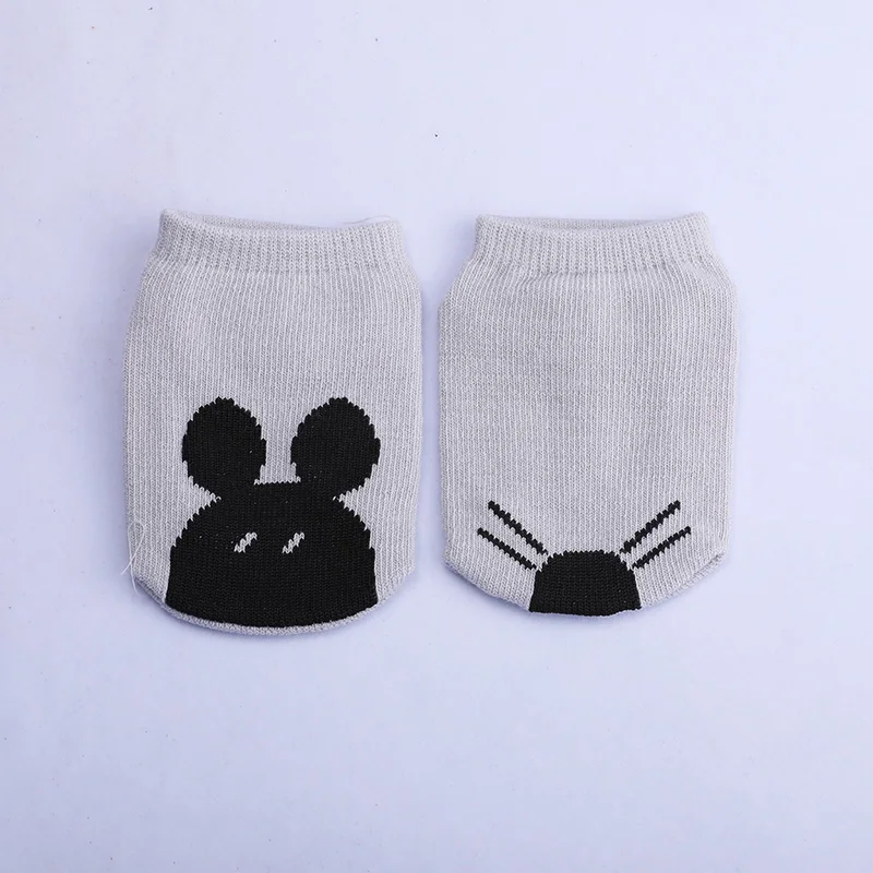 В году, хлопковые носки для новорожденных милые детские носки для малышей с рисунками животных детские Нескользящие носки