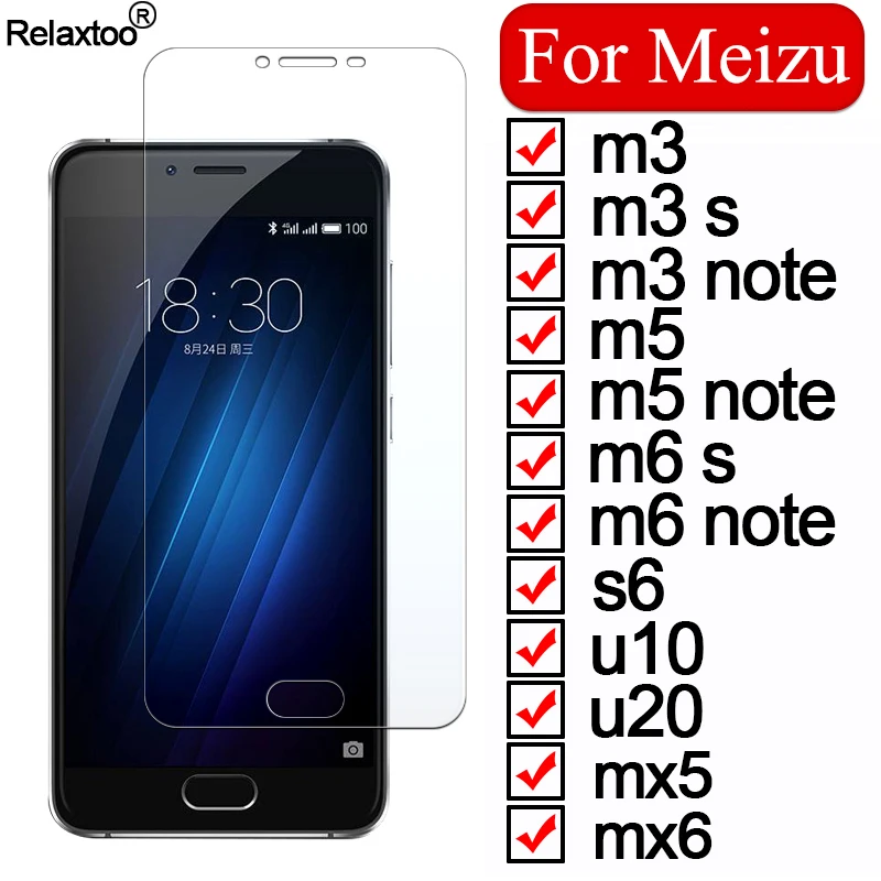Защитное стекло для meizu m6 note m6s maisie s6 u20 m3 u10 m3s m 3 s 6 m5 5 mx5 mx6 x u 20 10 Защитная пленка