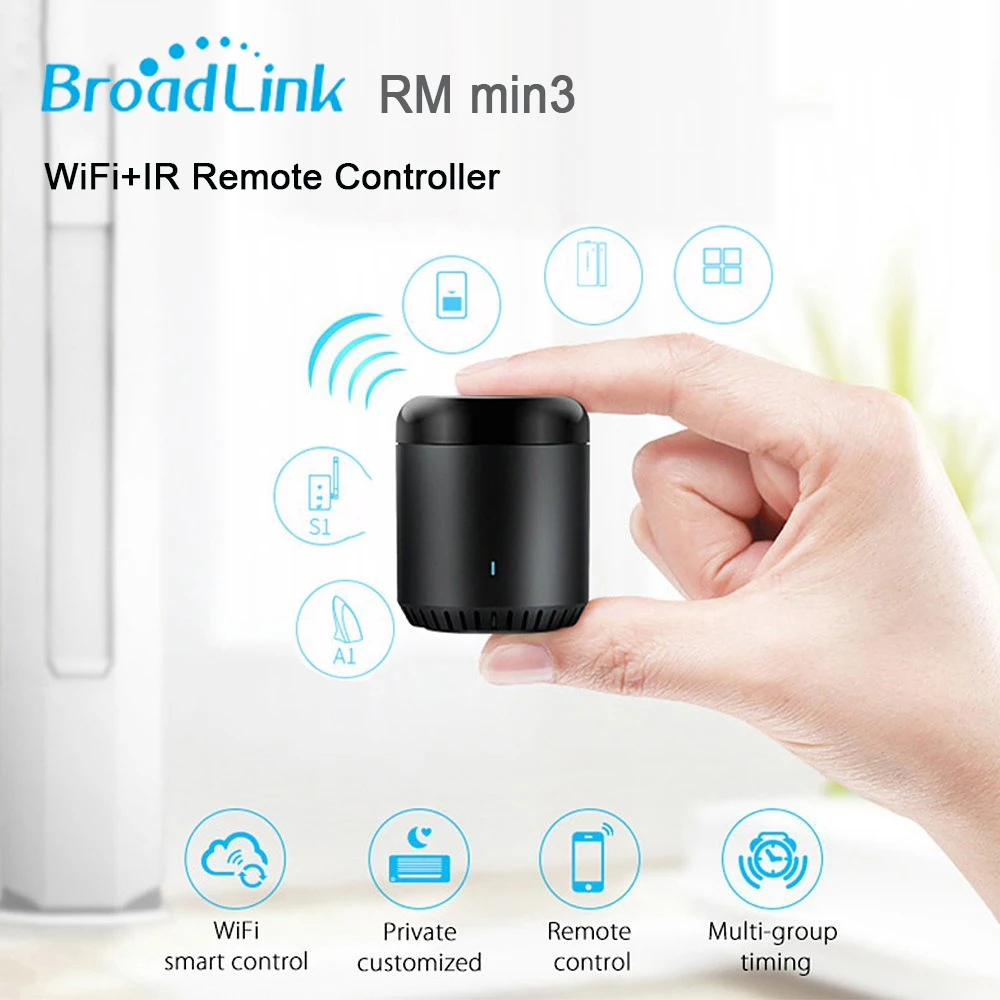 Broadlink RM Pro 2018 New Version RM33 RM Mini3 IR+RF+WiFi Smart Home Universal Intelligent Remote Controller For Ios Android