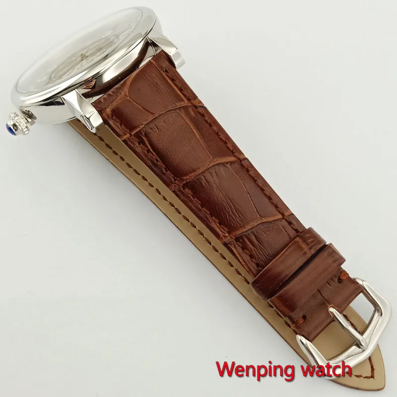 43 мм деберт кофе циферблат Дата чехол для мужчин s ювелирные изделия автоматическое движение для мужчин t часы для мужчин W1836