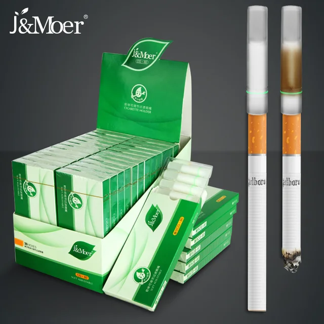 300pcs disposable cigarette tar filter tips to reduce the