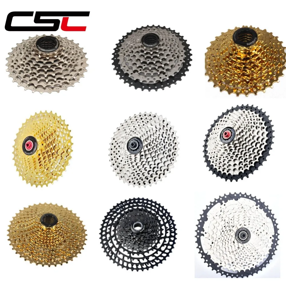

CSC 11-32 36 40 42 46 50T bicycle MTB freewheel sprockets 8 9 10 11 speed velocidade cassette mountain bike flywheel Cog