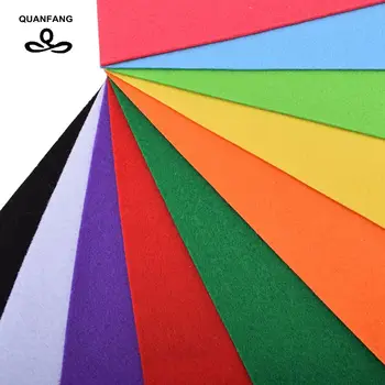 

QUANFANG 2mm Felt Fabric,Mix 10 pcs Bundle,Thick Nonwoven Polyester Cloth/Home Decoration For Sewing Dolls&Crafts 20x30cm/piece