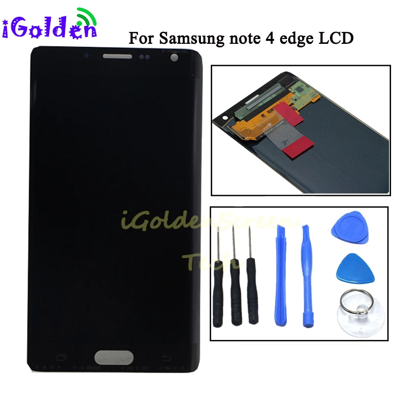 

100% Tested 5.6'' For SAMSUNG Galaxy Note 4 Edge N915 N9150 N915F LCD Display with Touch Screen Digitizer Assembly with Frame