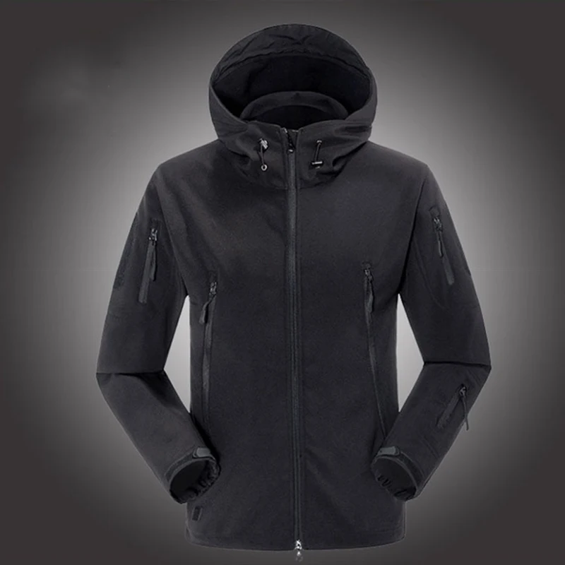 

Men Outdoor soft-shell stormwear Jackets Male shark skin tactical camouflage windproof waterproof breathable Camping Cloth 465