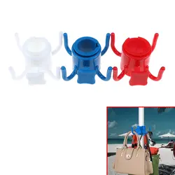 Пластик 4-зубцами пляжный зонтик крючок для Полотенца Камера мешочки для солнцезащитных очков, принадлежности для бассейна на открытом