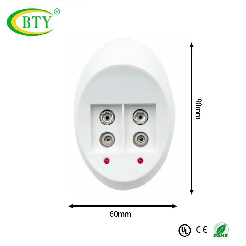 9 V зарядное устройство интеллектуальная светодиодная индикация для 9 V(6F22) аккумуляторные батареи+ 2 шт 500 mAh 9 V литий-ионный аккумулятор