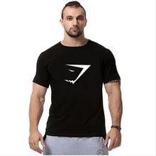 2016 Gymshark baumwolle camisetas camisa masculina hombre t-shirt Bodybuilding und fitness männer Muskel herren sportswear