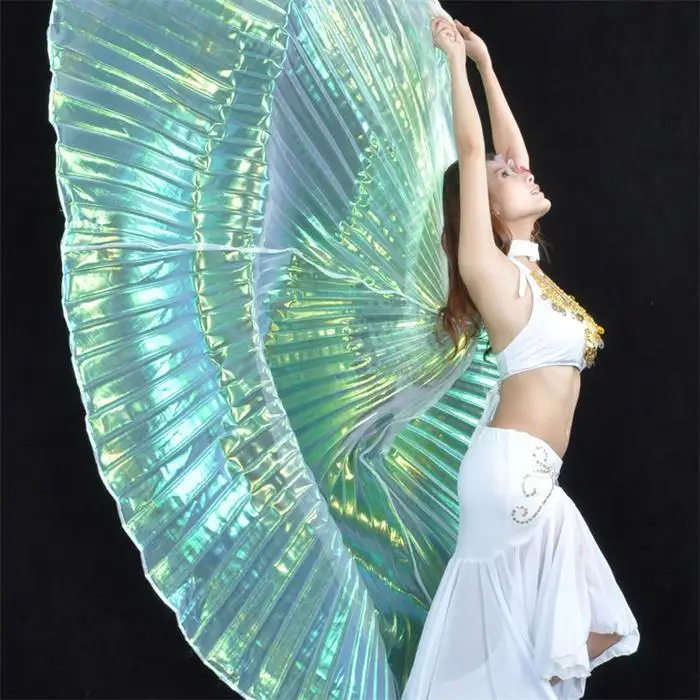 9 Colors Egypt Belly Dance Stage Performance Props Dance Accessories Egyptian Wings  Belly Dance Isis Wings 360 Degree