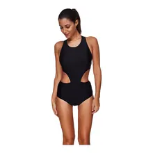 Новый прибытия высокого шеи бикини один кусок сексуальный повязку купальники женщины черный пуш-ап Монокини Пляжная одежда большой размер S-Размер 3XL 