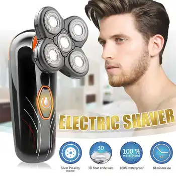 

Rechargeable Razor Whole Body Washing Electric Shaver Shaving Machine Men Beard Trimmer with 5 Independently Floating Blades