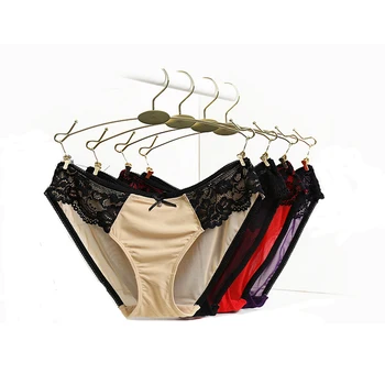 

Sexy Lace Ultra Thin Lace Panties Women Hollow out Lingerie Breathable Ladies Underwear Low-Rise Cotton Girls Briefs For Women