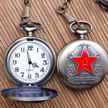 

2018 Men Women Chairman MAO Necklace Flip Big Didital Pocket Watches Fashion Antique Quartz Chain Pendants Gifts For Old Men