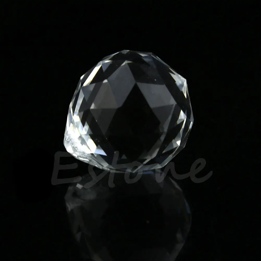 1 прозрачный кристалл фэн-шуй Лампа Шар Призма Радуга солнце Ловец Свадебный декор 20 мм