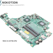 NOKOTION для Toshiba Satellite U845 U840 Материнская плата ноутбука I3-2377M процессор DDR3 DA0BY1MB8E0 A000211530 основная плата