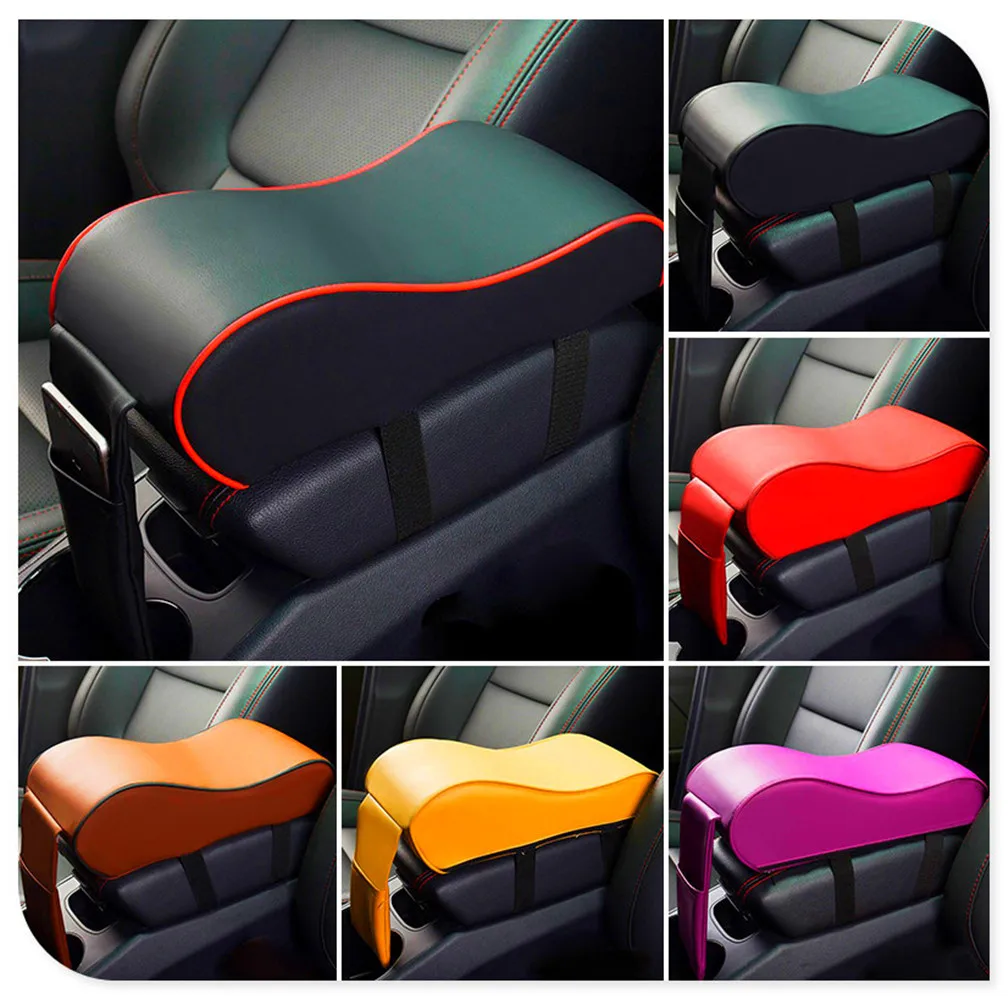 

Leather Car Armrest Pad Auto Console Arm Rest Seat Box for Ford Expedition EcoSport Kuga F-Series Escape SVT Reflex Freestar