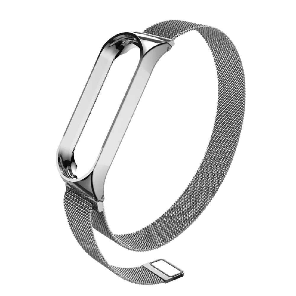 Металлический браслет из нержавеющей стали для Xiaomi Mi Band 3 Miband Безвинтовой ремешок