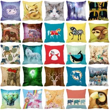 Cartoon Animals Personalized Decorative Cushion Covers 45x45cm New Year's Pillowcases Home Sofa Throw Pillow Cover 40 * 40cm Cartoon Animals Personalized Decorative Cushion Covers 45x45cm New Year's Pillowcases Home Sofa Throw Pillow Cover 40 * 40cm